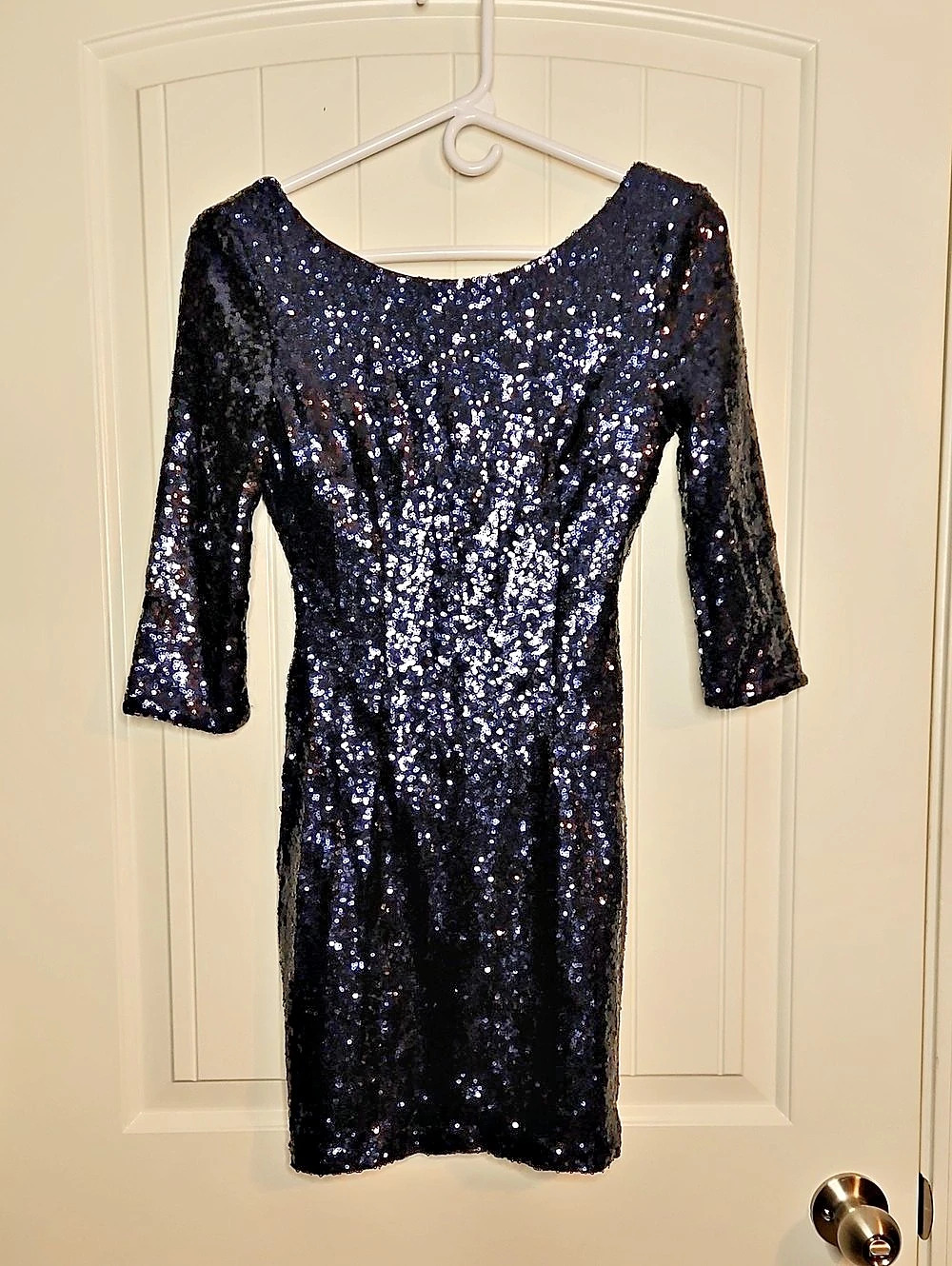 Lulu's Sequin Mini Dress in Black Size XS Like New
